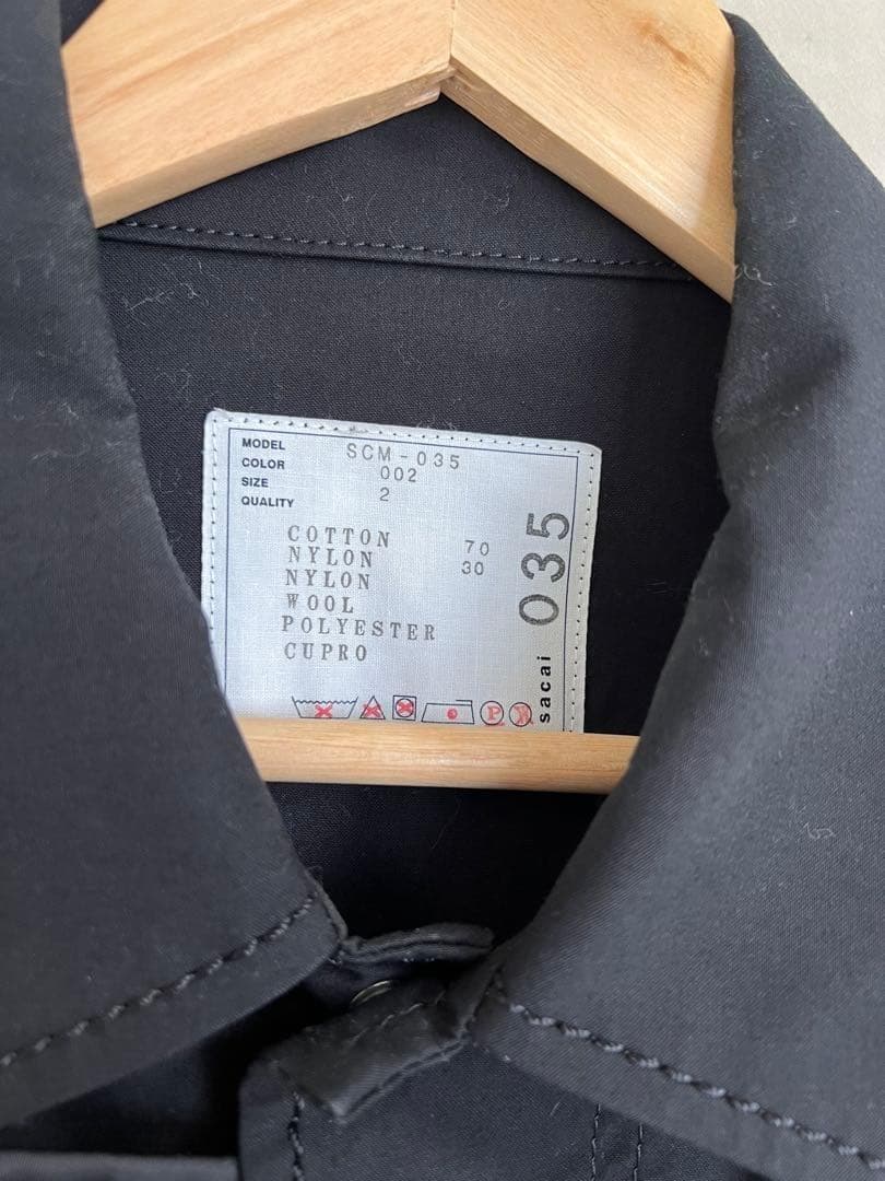 sacai ドッキングミリタリーコート SCM-035 サイズ2