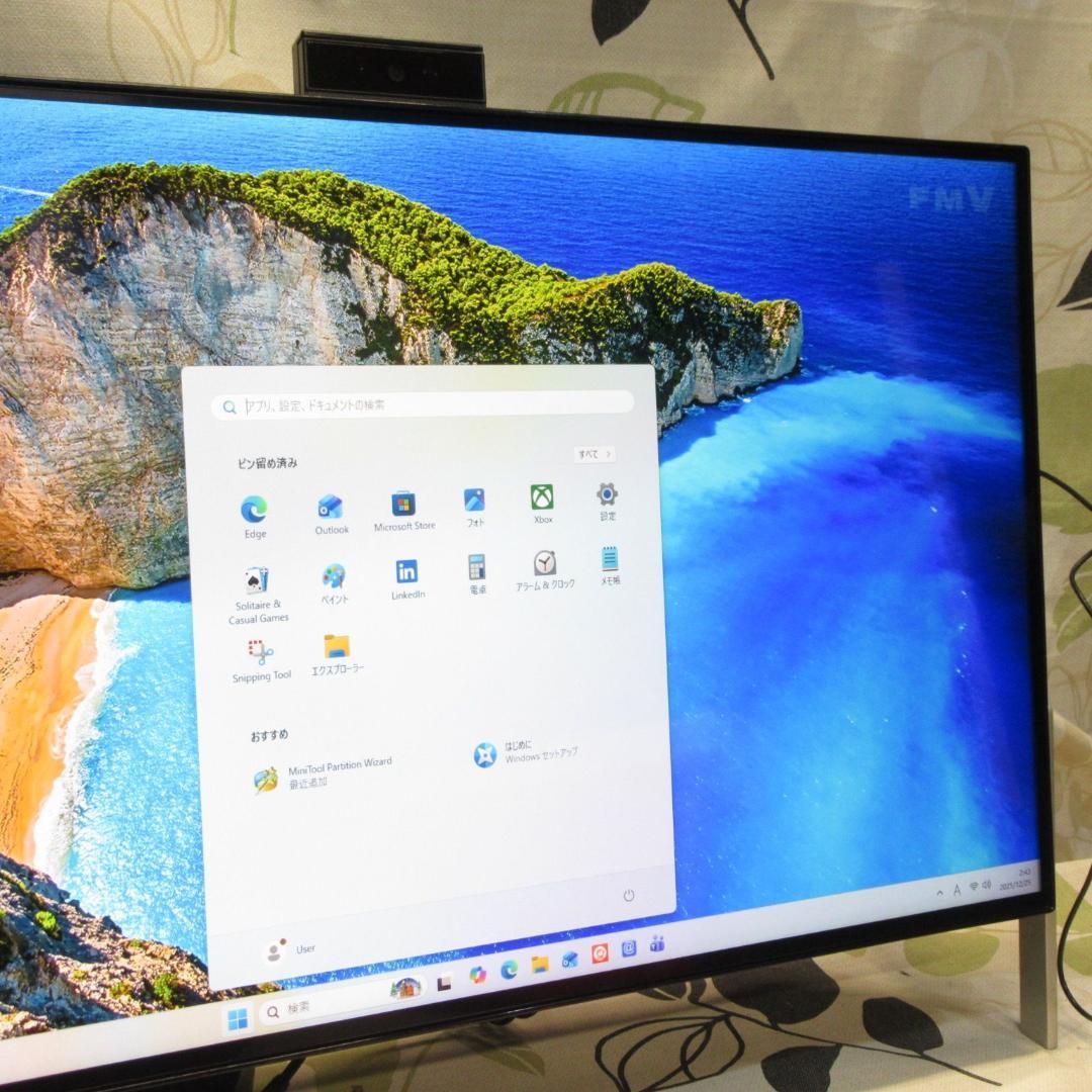 美品！Win11公式対応8世代i3/メ8G/SSD+HDD/ブルーレイ/HDMI