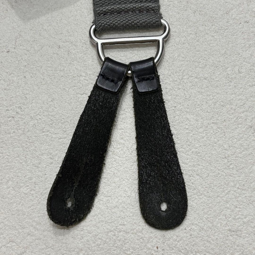 NIGEL CABOURN サスペンダー ネイビー ナイジェルケーボン レザー