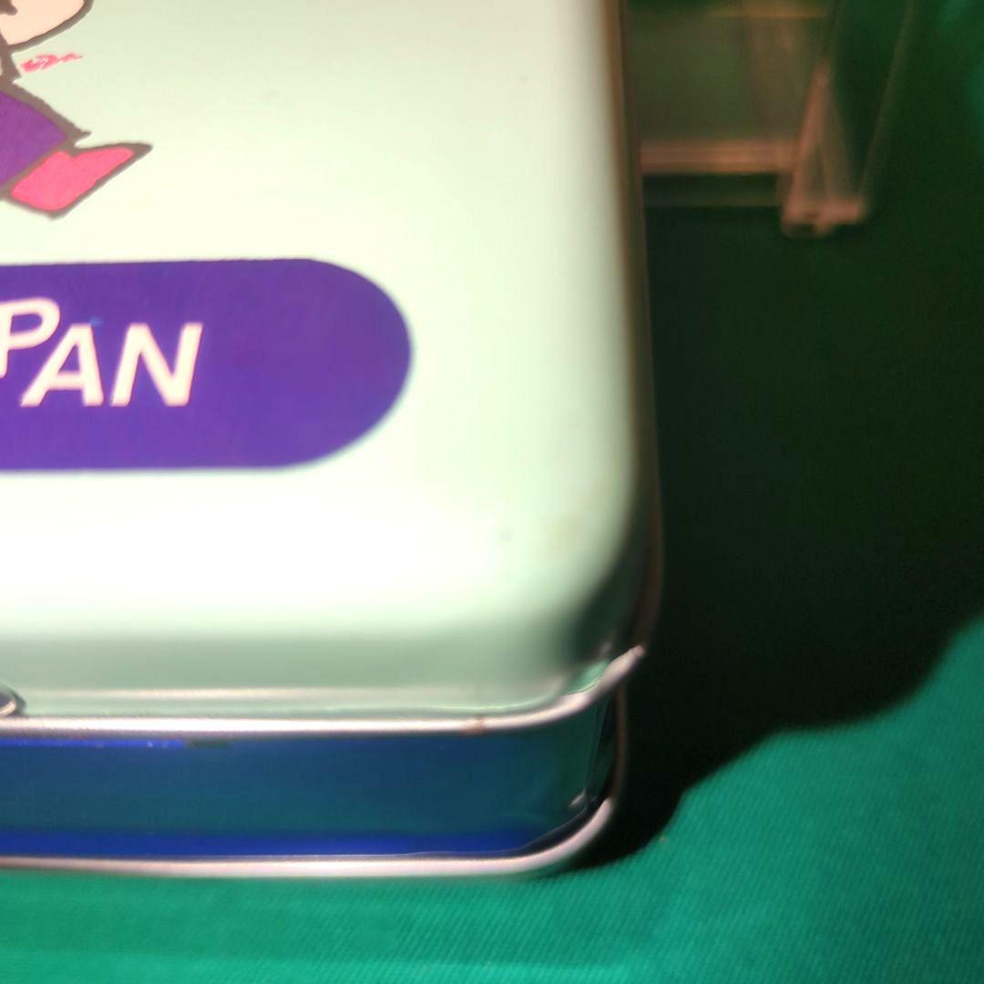 昭和レトロ　珍品水色　1980年代　可愛いファンシー缶 PANKY BAND