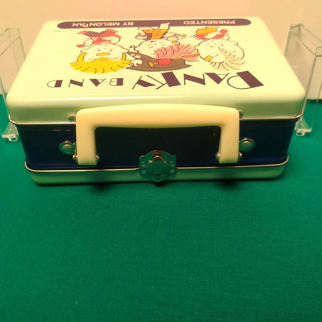 昭和レトロ　珍品水色　1980年代　可愛いファンシー缶 PANKY BAND