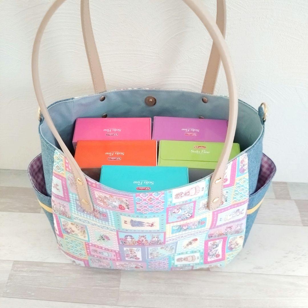 専用☆サイドポケット付きぷっくりバッグ☆ ジョリーフルール