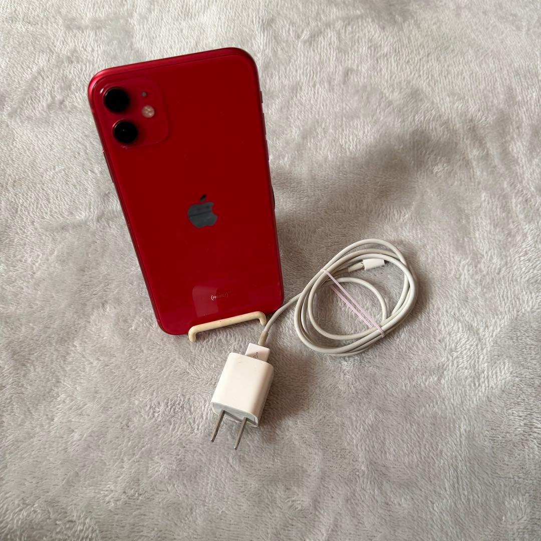 【美品】Apple iPhone 11 レッド128GB SIMロック解除済