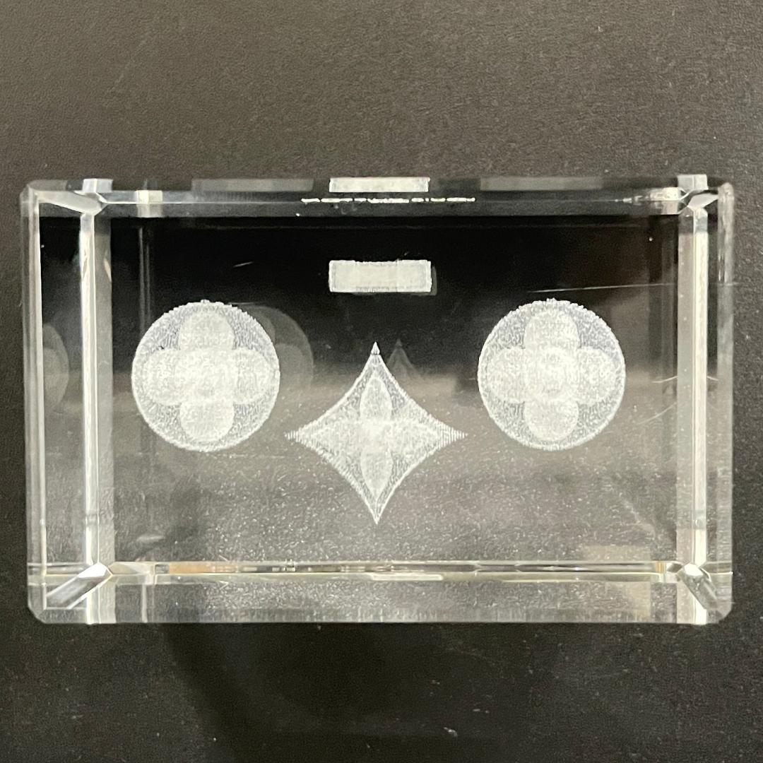 LOUIS VUITTON ヴィトン クリスタル ペーパーウェイト モノグラム