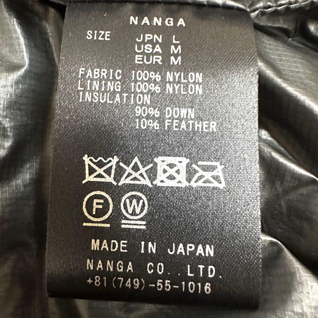 美品 NANGA ナンガ マゼノリッジベスト ナンガダウンベスト L