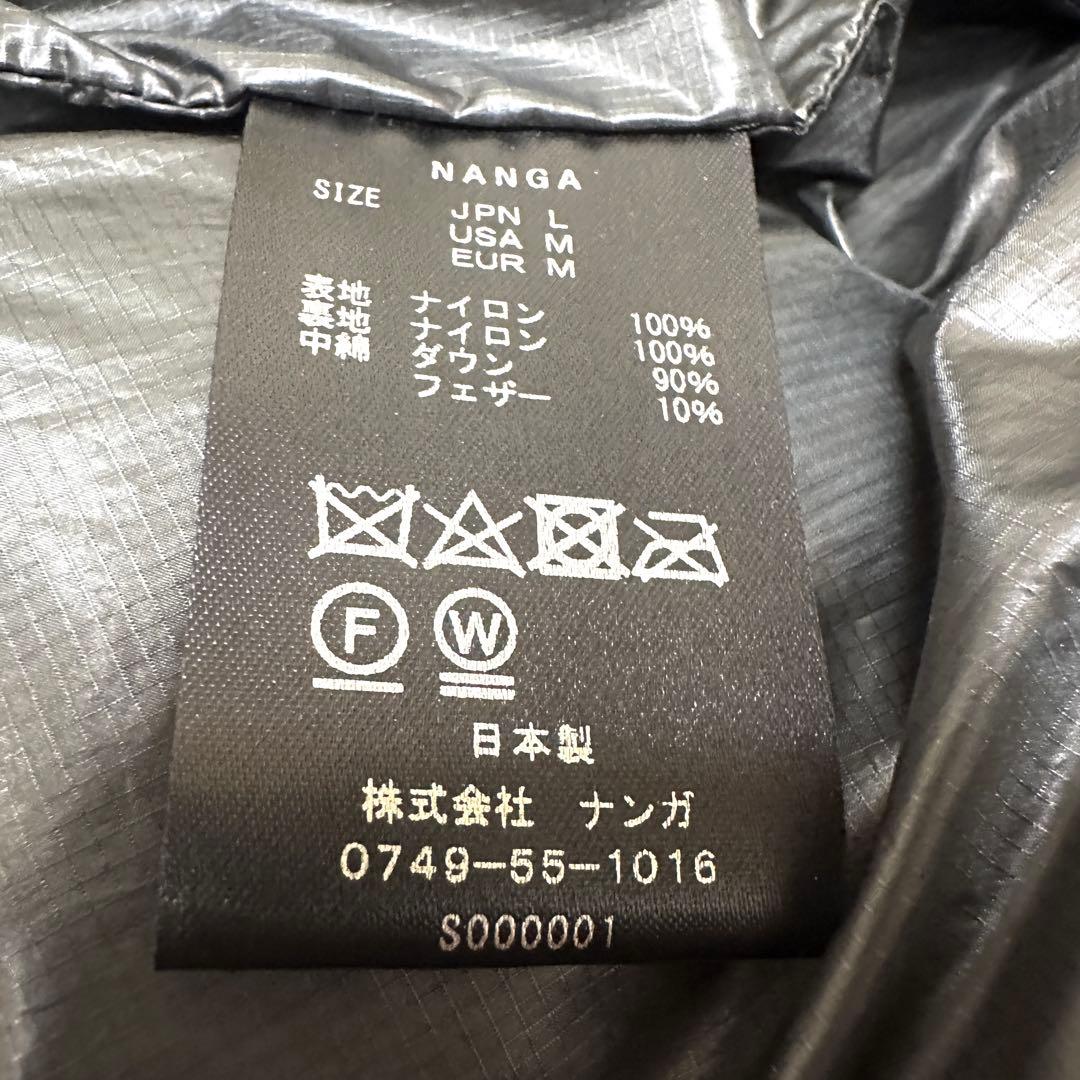 美品 NANGA ナンガ マゼノリッジベスト ナンガダウンベスト L