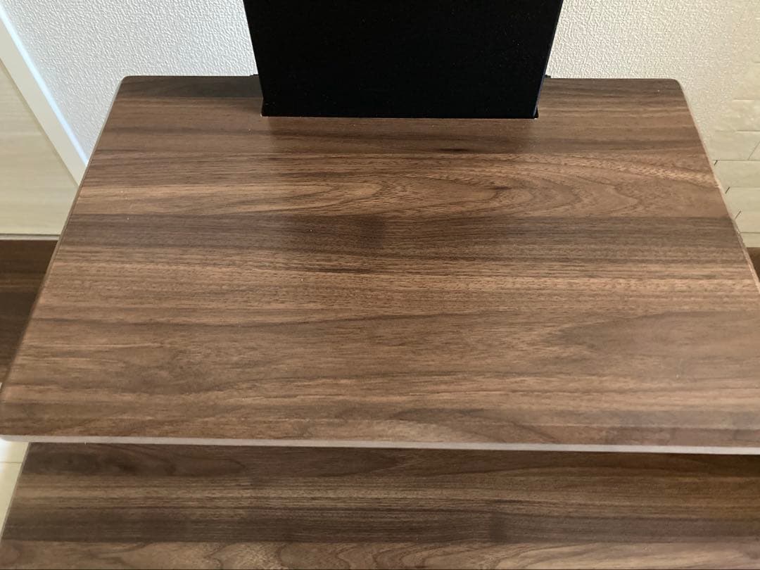 ニトリ　壁よせテレビスタンド　トエル　ミドルブラウン　サウンドバー棚付き