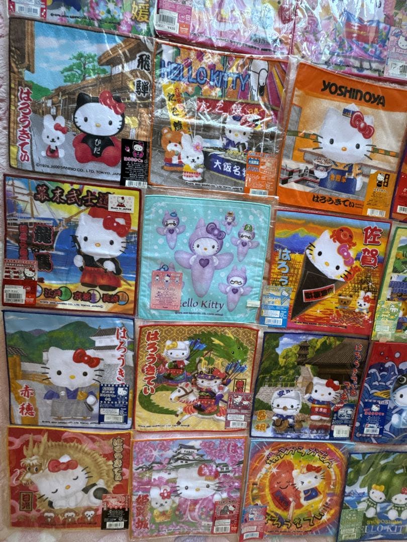 ご当地キティちゃん タオルセット売り35枚