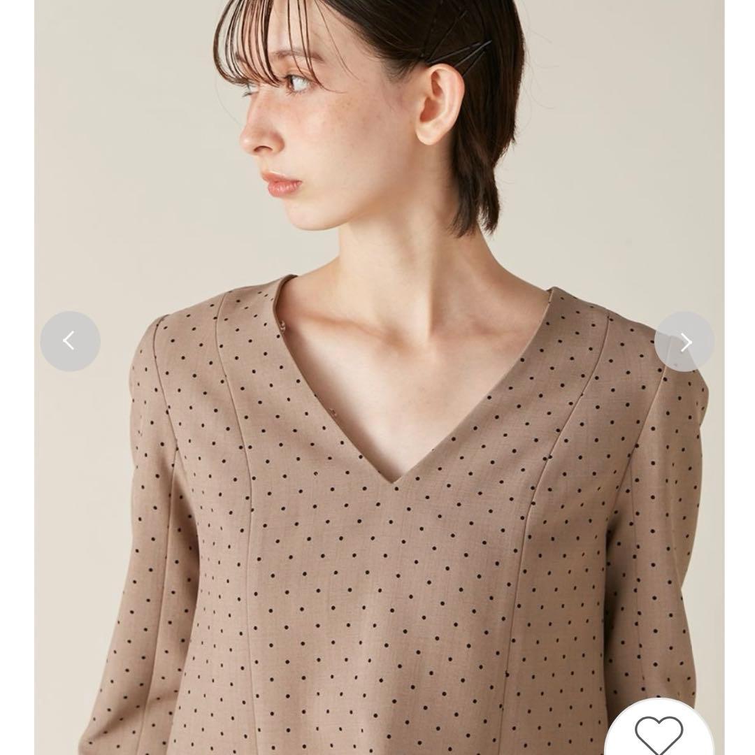 リリーブラウン Lily Brownミニワンピース　ラッフルカラー