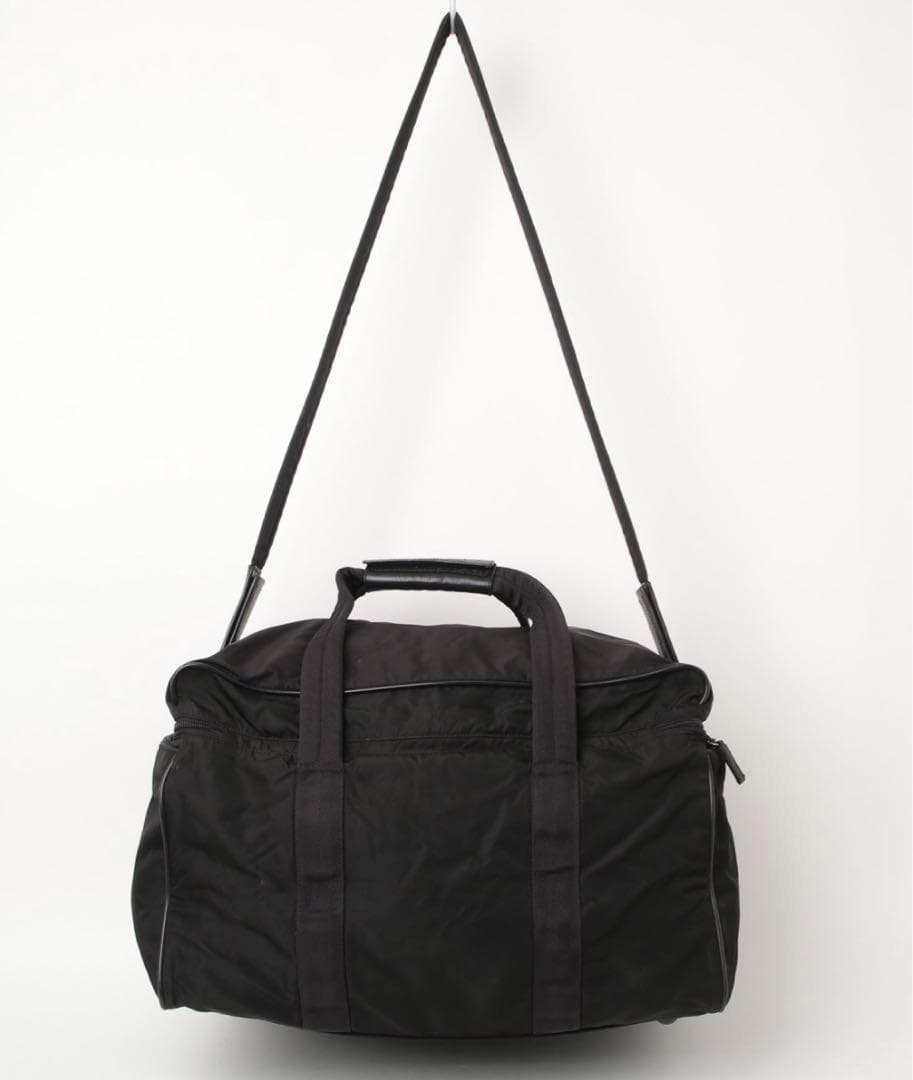 【希少】美品 プラダ ボストンバッグ 2way 三角ロゴ ナイロン 南京錠　黒