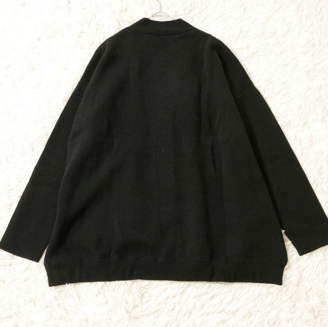 美品 ナゴンスタンス double face cardigan アシンメトリー