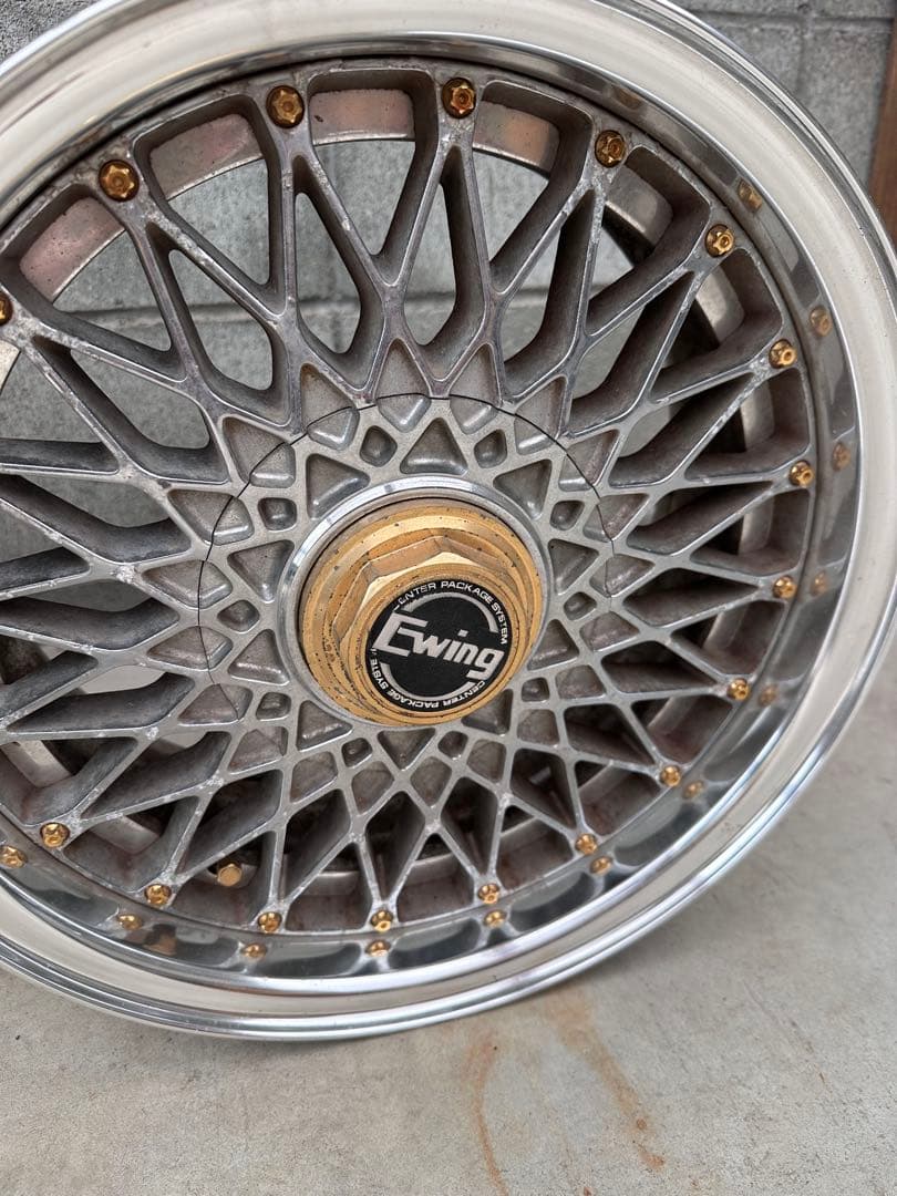 15インチ 6.5J ＋18？　work E-wing