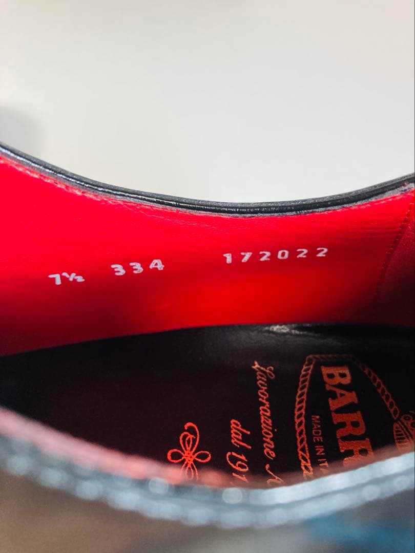 【新品未使用】BARRETT バレット プレーントゥ　7 1/2 26.5cm