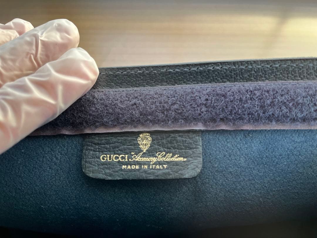 美品　OLD GUCCI クラッチバック　ヴィンテージGGスプリーム　箱付き