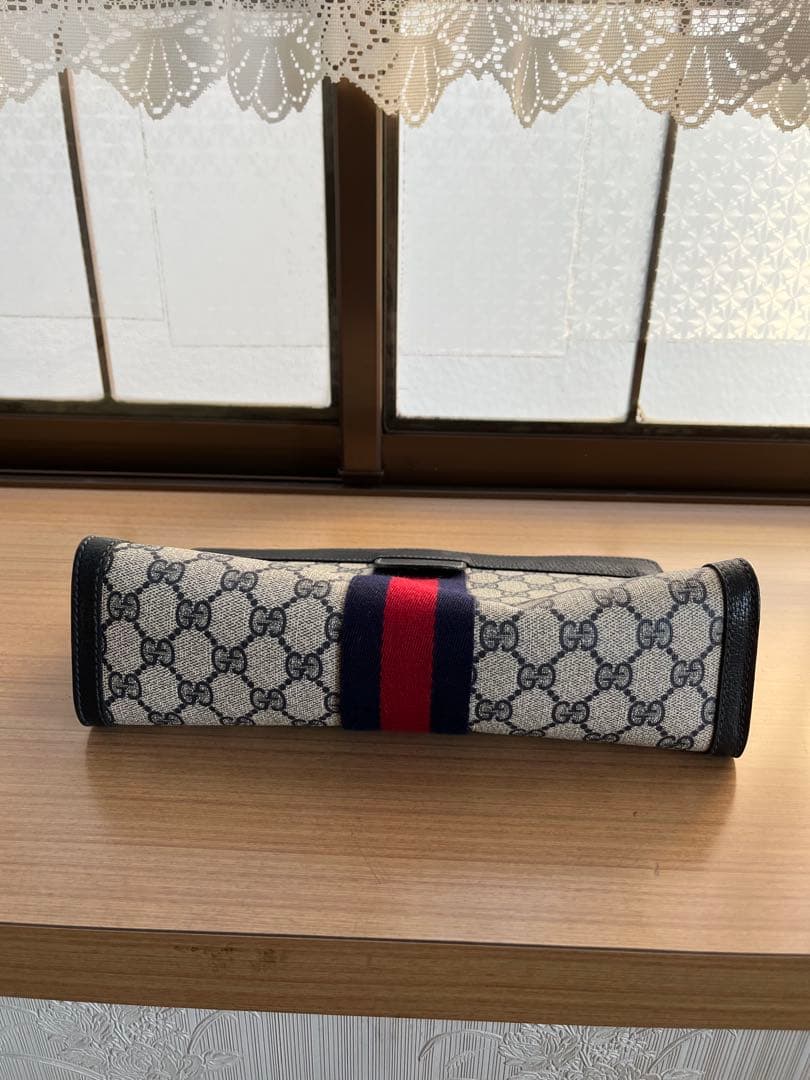 美品　OLD GUCCI クラッチバック　ヴィンテージGGスプリーム　箱付き
