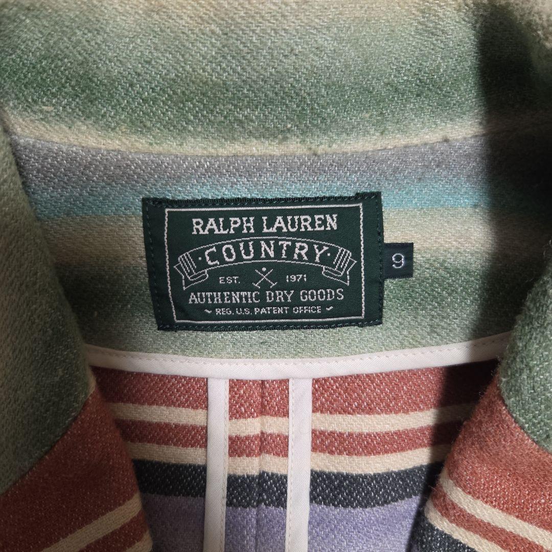 80s ポロカントリー ラルフローレン ネイティブ柄 テーラードジャケット 9