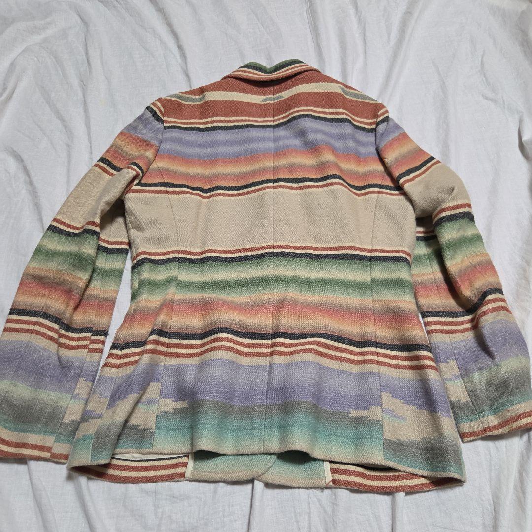 80s ポロカントリー ラルフローレン ネイティブ柄 テーラードジャケット 9