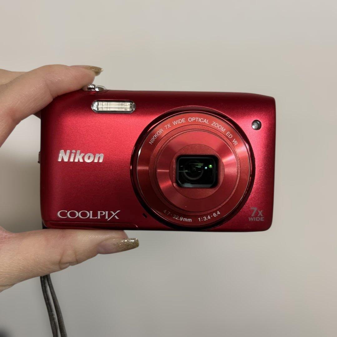 Nikon COOLPIX S3500 赤 コンパクトデジタルカメラ