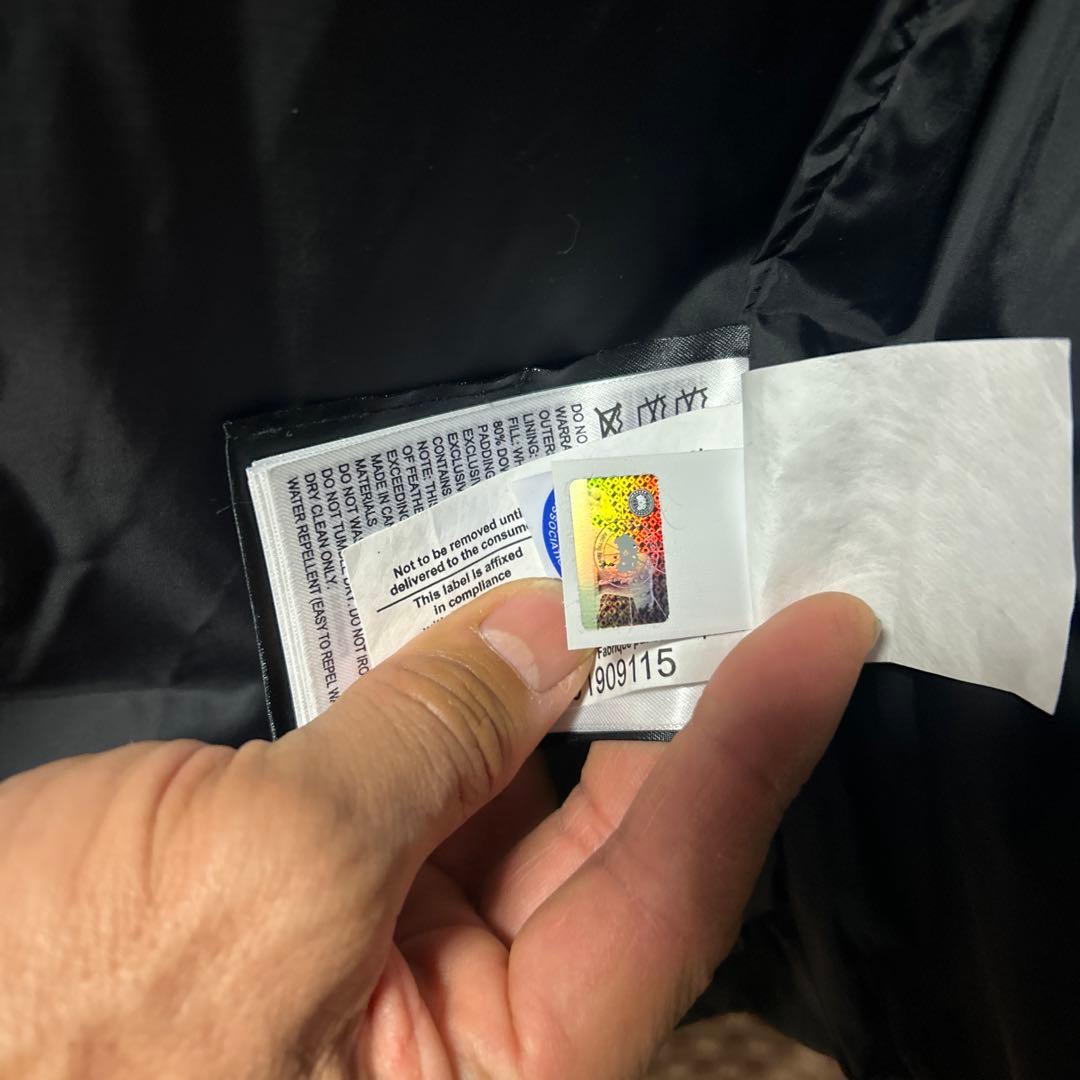   ブラックダウンベスト XS/TP カナダグース