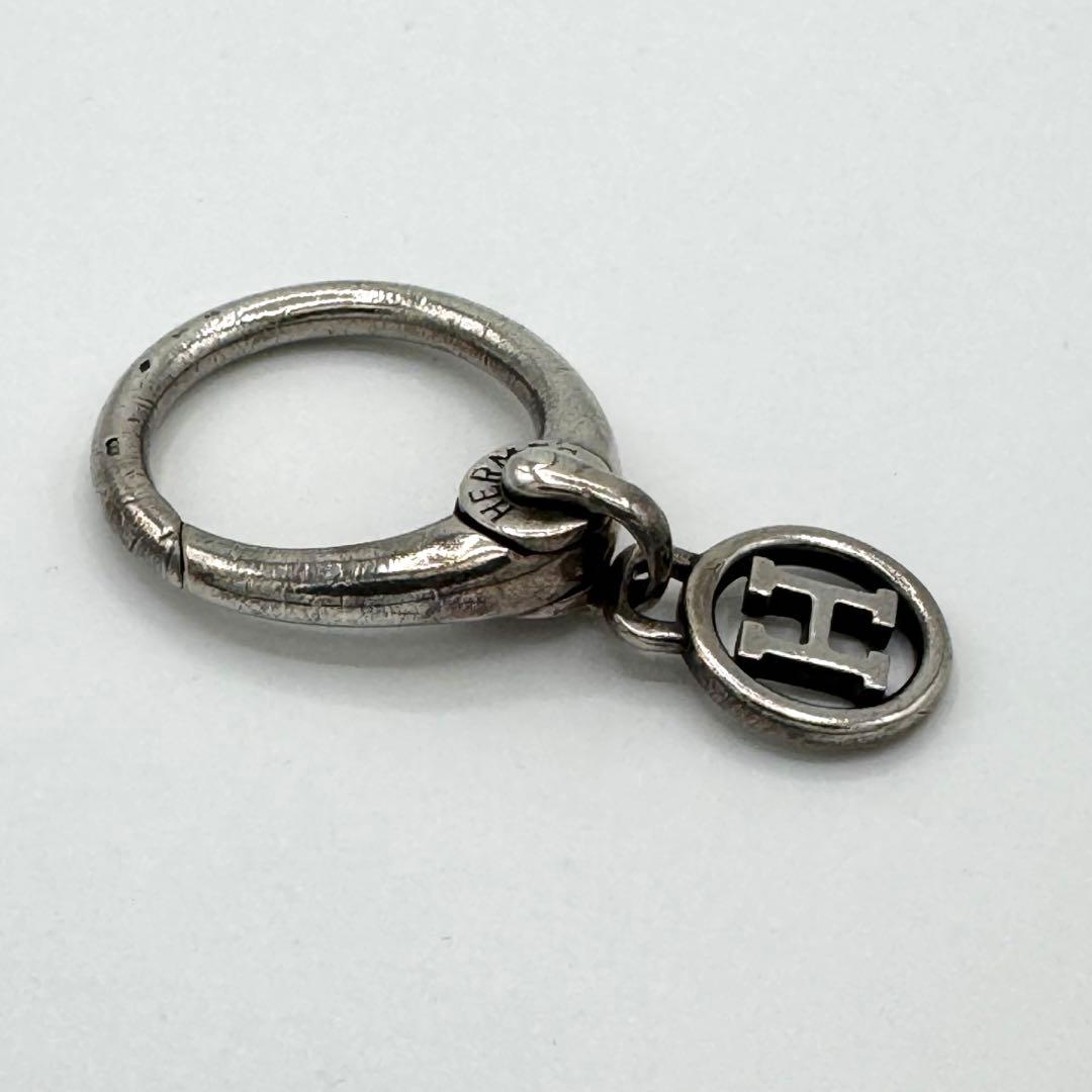 HERMES エルメス キーリング Hロゴ シルバー サークル ヴィンテージ