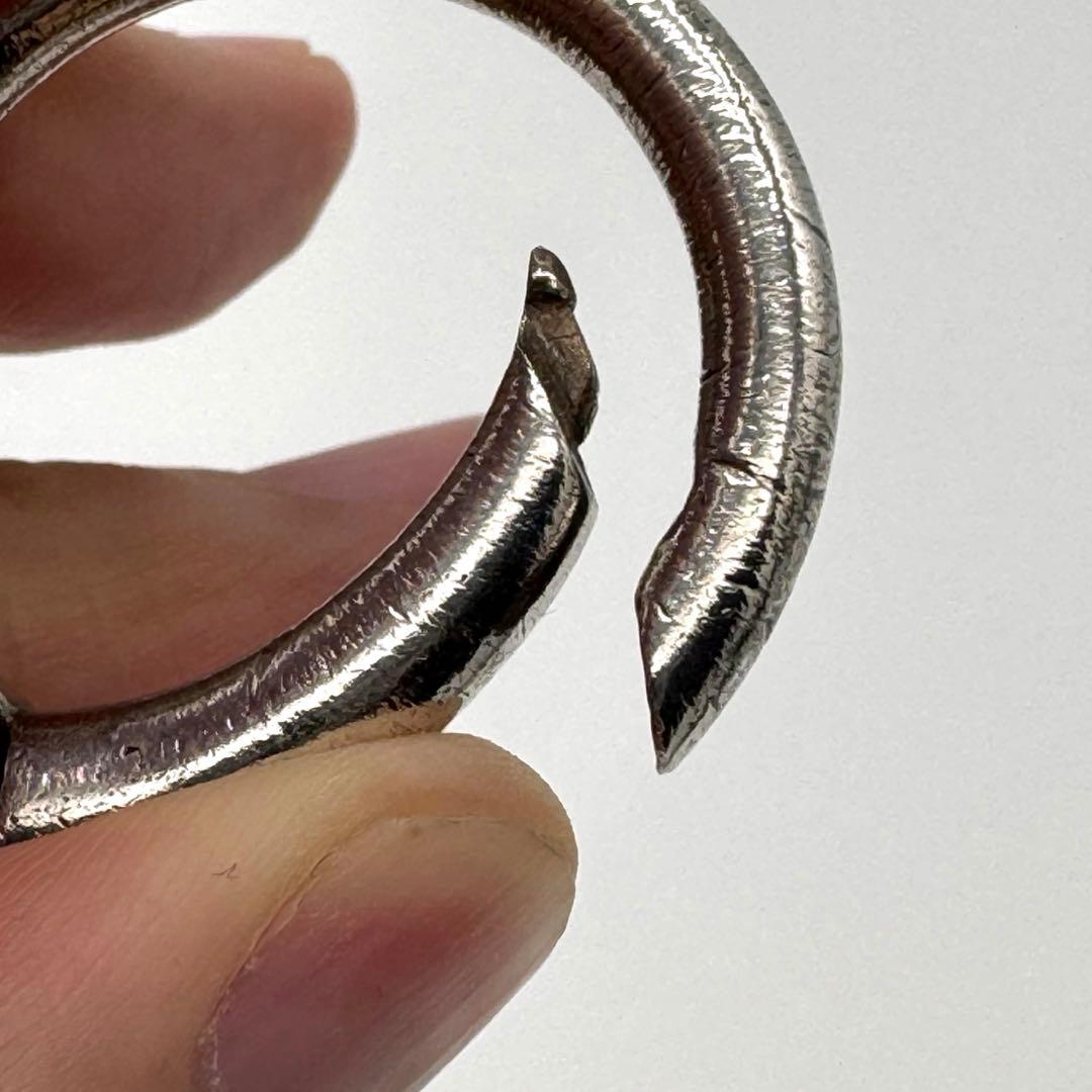 HERMES エルメス キーリング Hロゴ シルバー サークル ヴィンテージ