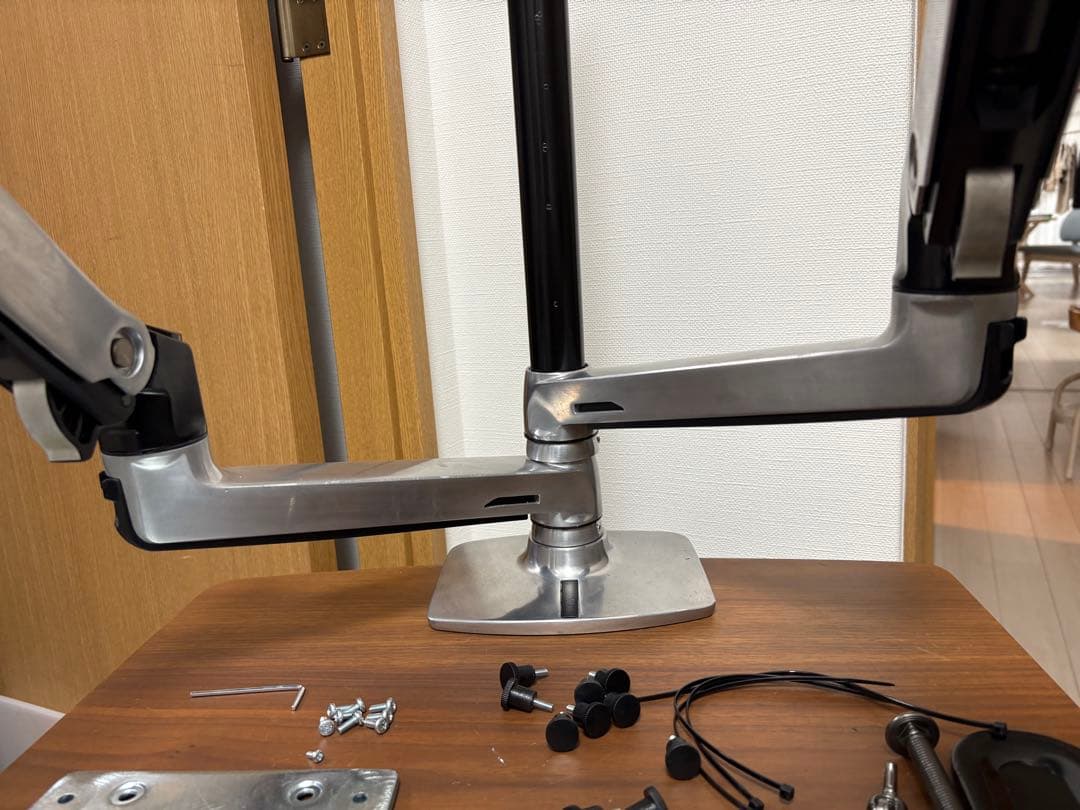 エルゴトロン LXデュアル デスク マウント アーム スタッキング