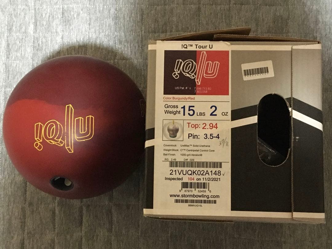 ストーム　iQツアーU 15ポンド2オンス