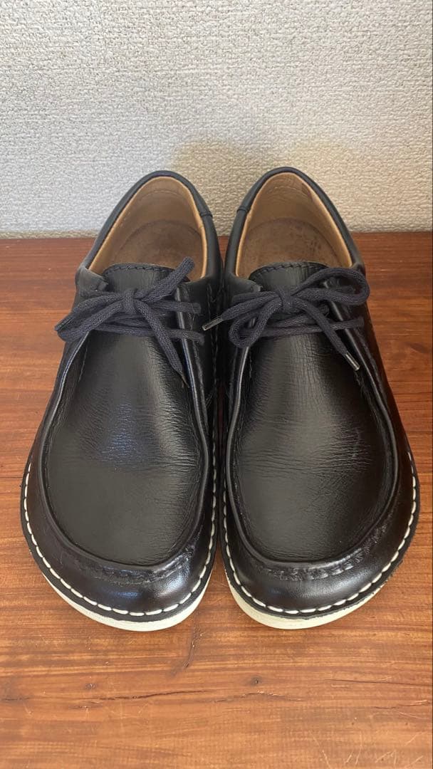 ビルケンシュトックパサデナ【38】ブラック レザー ブラック