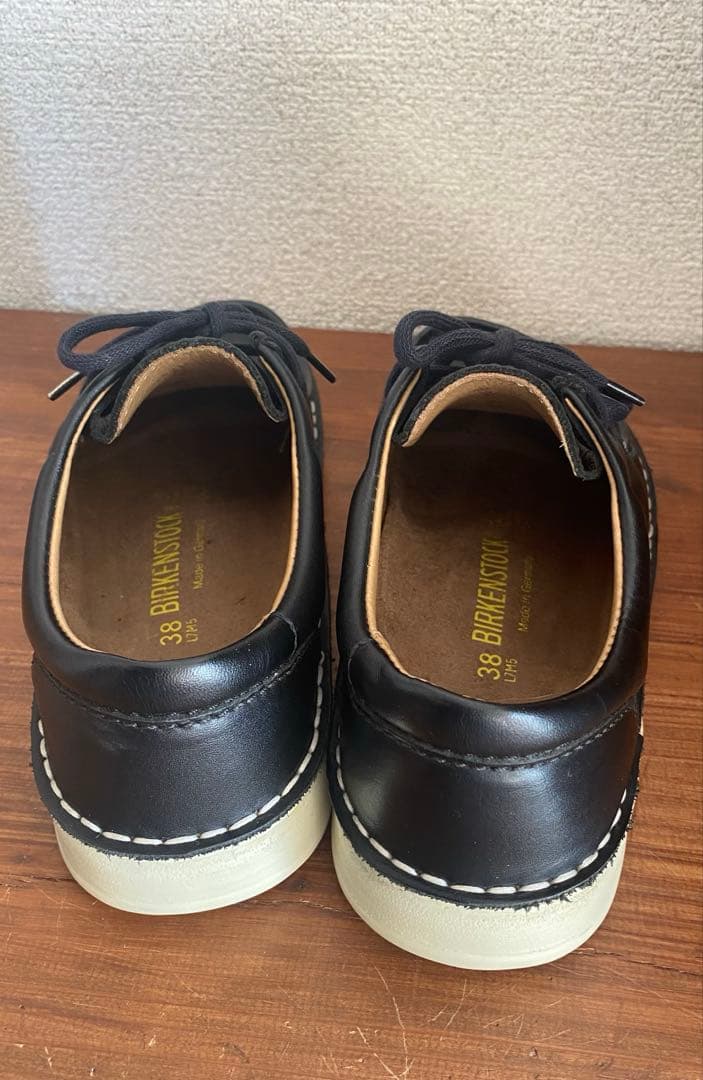 ビルケンシュトックパサデナ【38】ブラック レザー ブラック