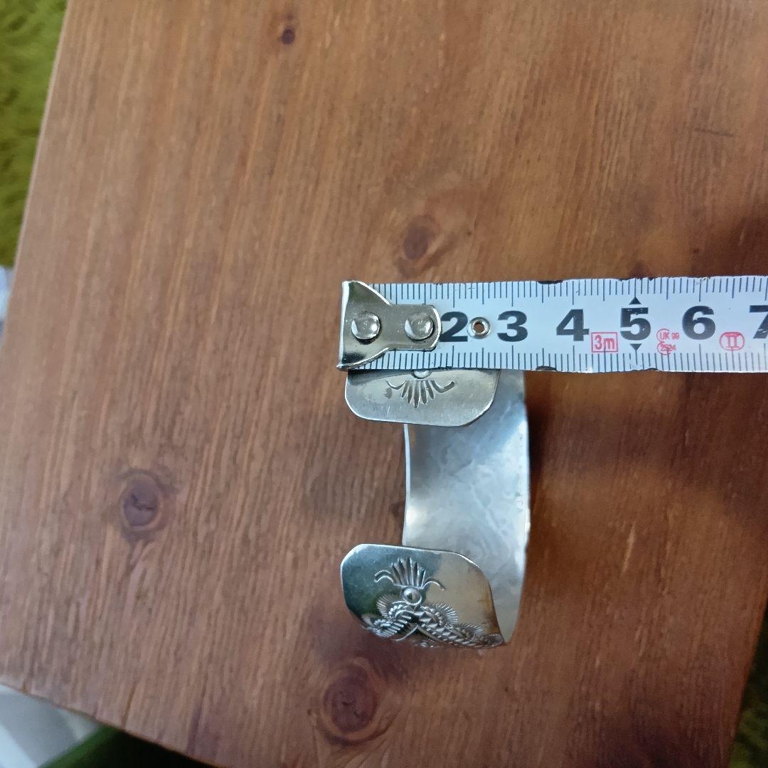 【最終価格】ナバホ族　バングル　シルバー