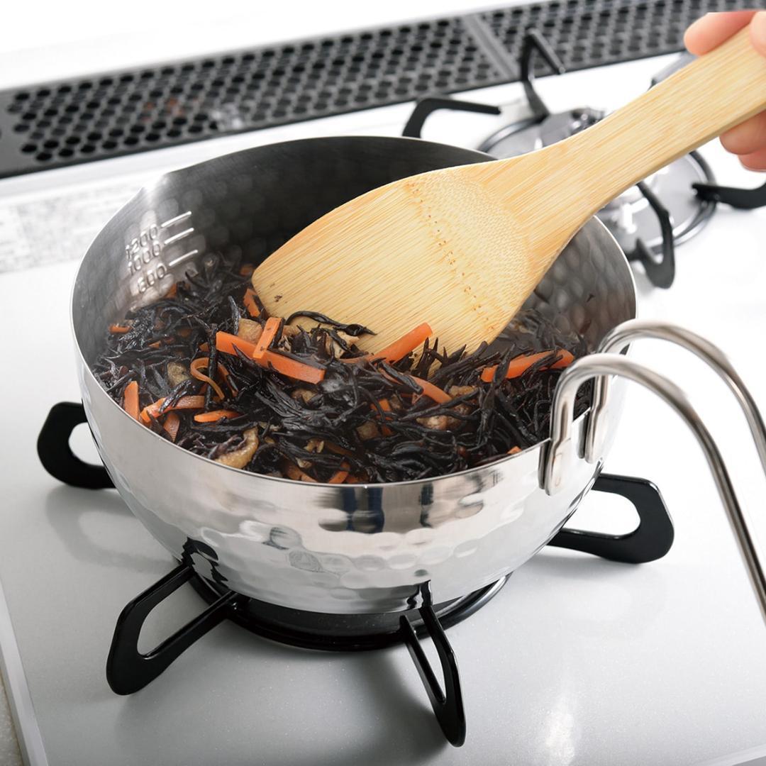 取っ手も便利な雪平鍋　マルチポットタイプ 16cm&18cm 2個セット