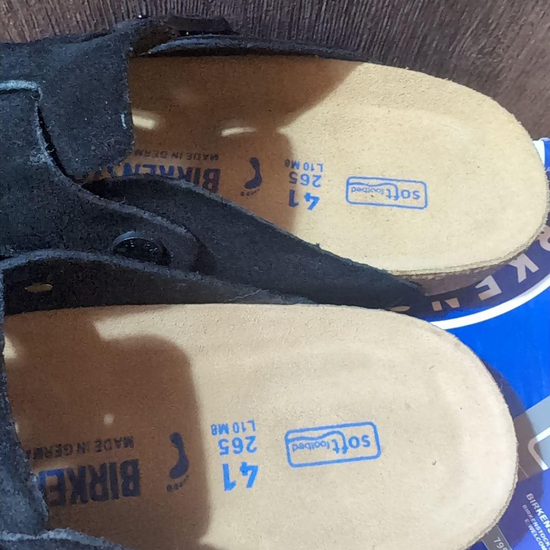 ビルケンシュトック　ボストン　ブラック　スウェード