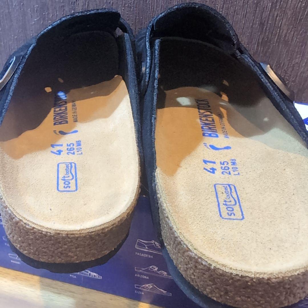 ビルケンシュトック　ボストン　ブラック　スウェード