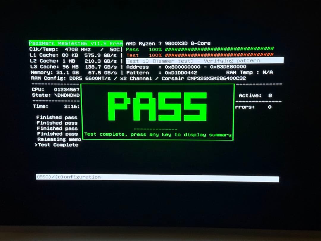 メモリー Corsair DDR5 CMP32GX5M2B6400C32W