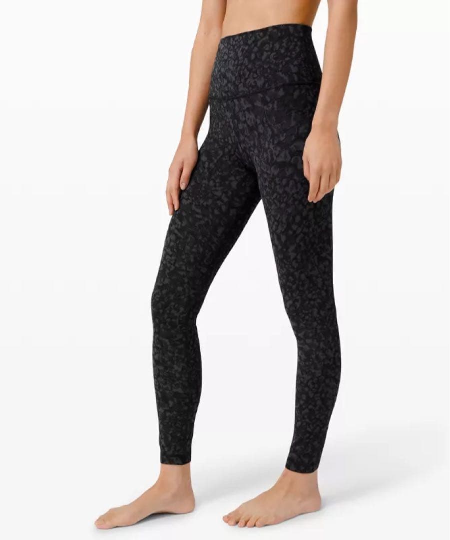【美品】lululemon alignレギンス 26インチ　レオパード 0
