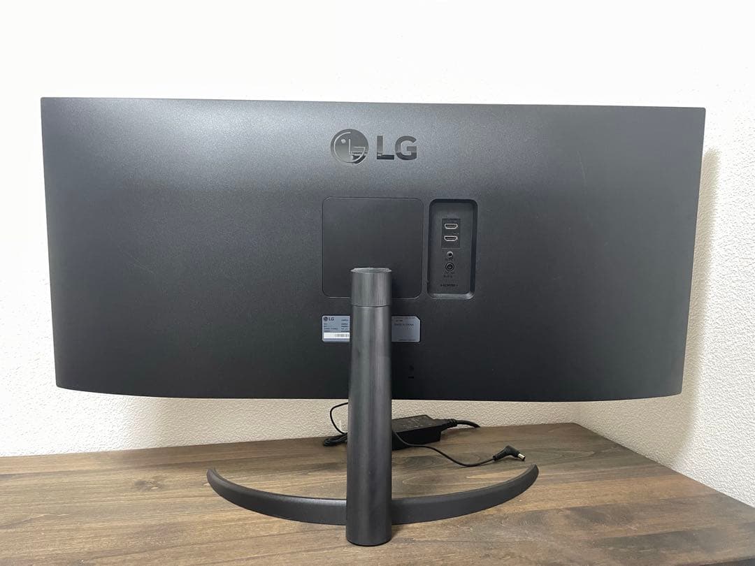 LGウルトラワイドモニター34WP500 パワーケーブル + HDMIケーブル付