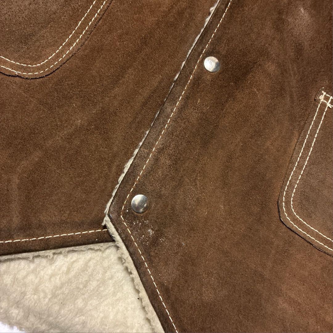 Sears The Leather Shop スエードベスト ブラウン2XLボア