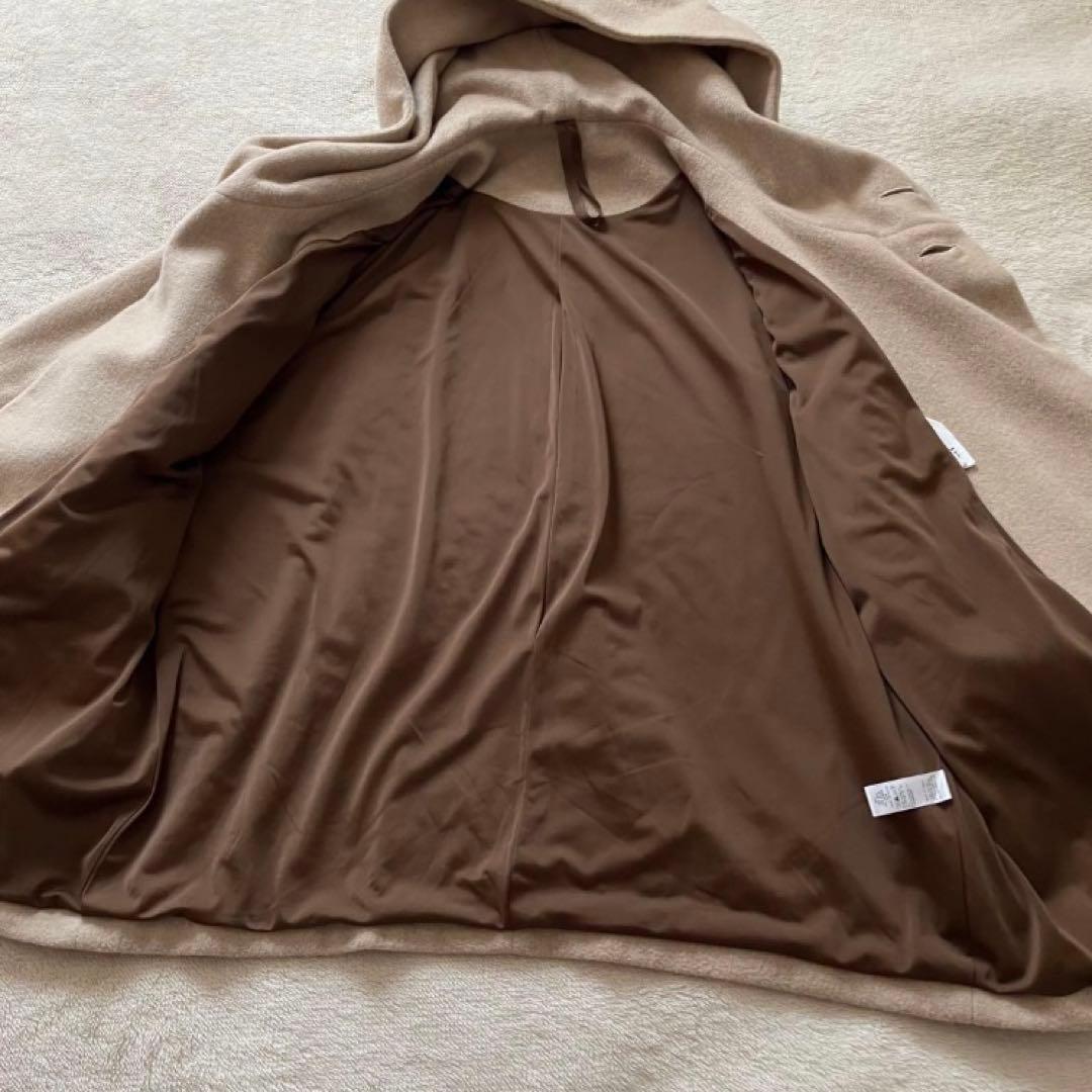 Edwina Horl カシミヤ混 ショートダッフルコート ベージュ