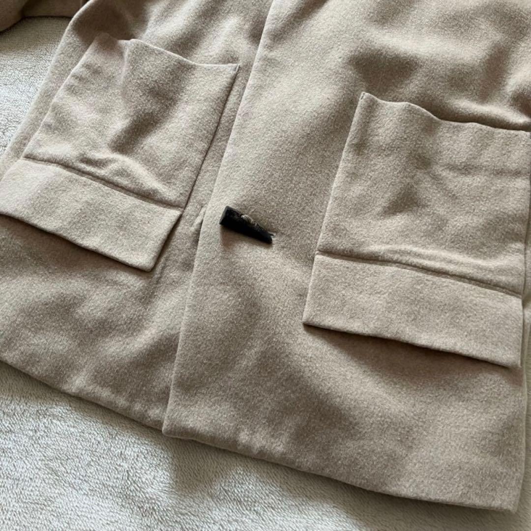 Edwina Horl カシミヤ混 ショートダッフルコート ベージュ