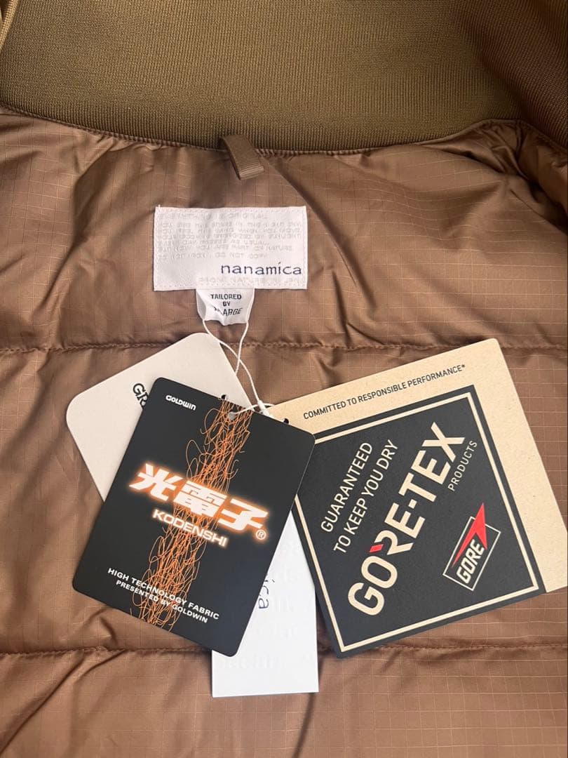 未使用 nanamica ナナミカ ショート ダウン XL GORE-TEX