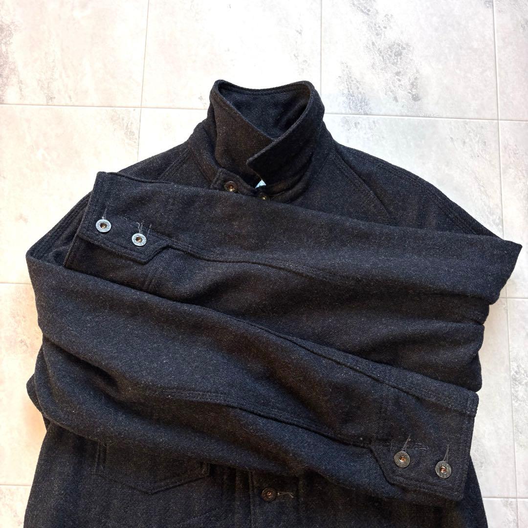 【USA製】ポストオーバーオールズ エンジニアジャケット ウール チンスト M