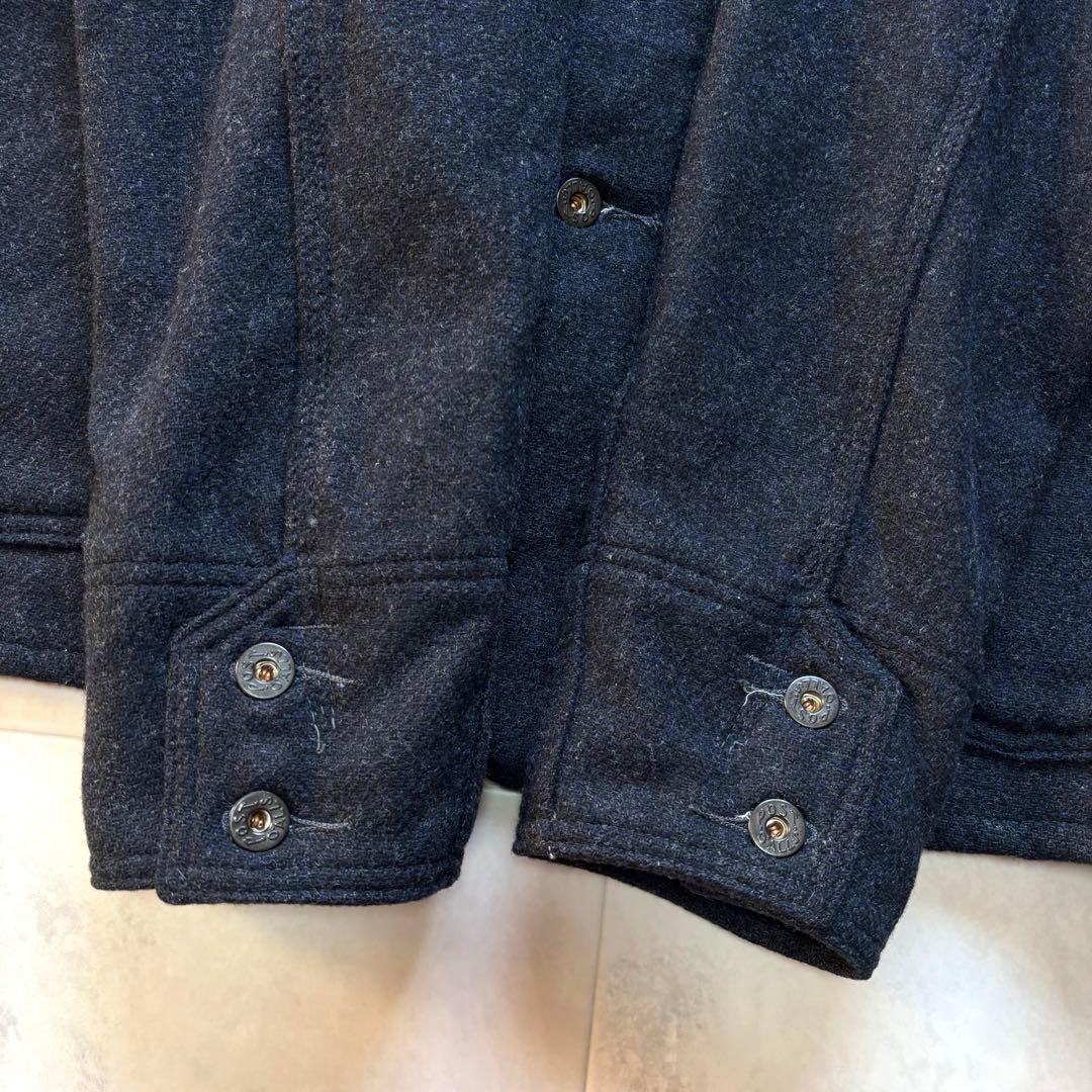 【USA製】ポストオーバーオールズ エンジニアジャケット ウール チンスト M