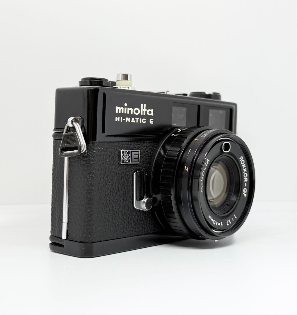 【完動美品】MINOLTA HI-MATIC E ブラック フィルムカメラ