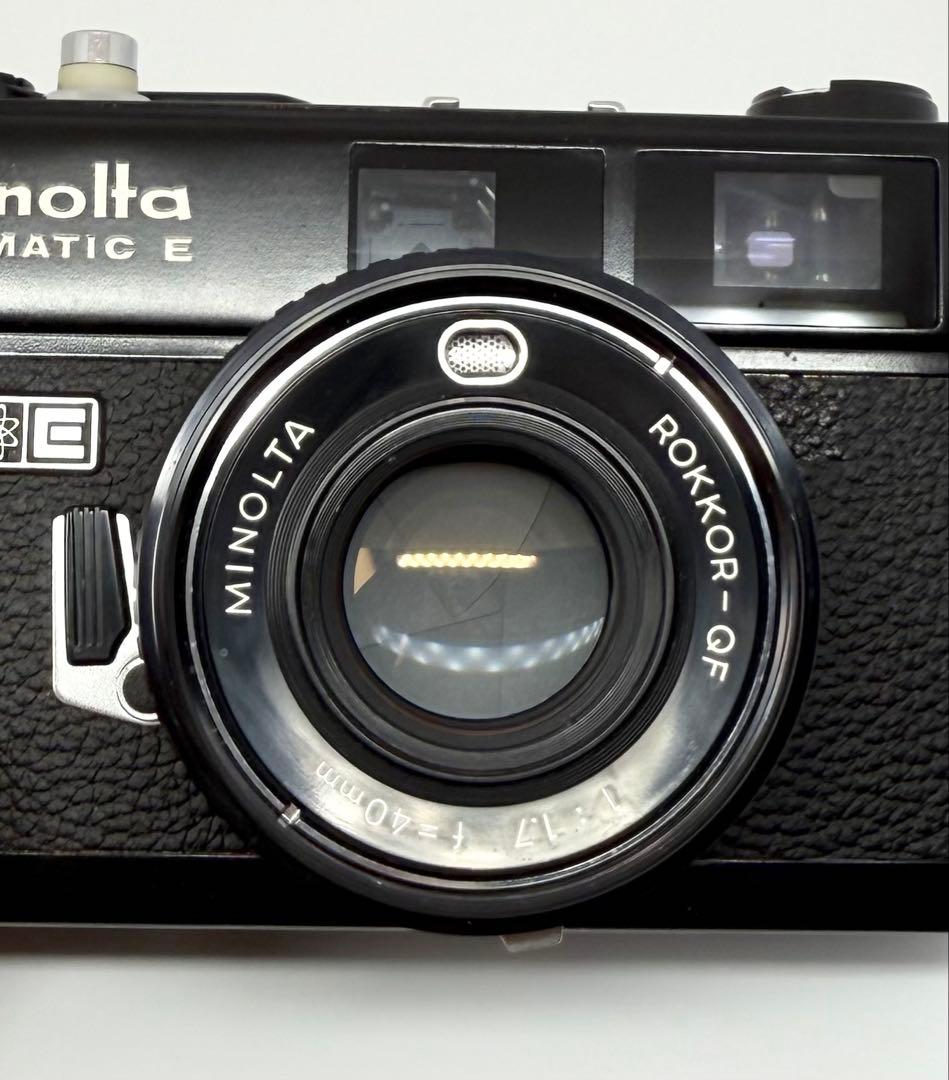 【完動美品】MINOLTA HI-MATIC E ブラック フィルムカメラ