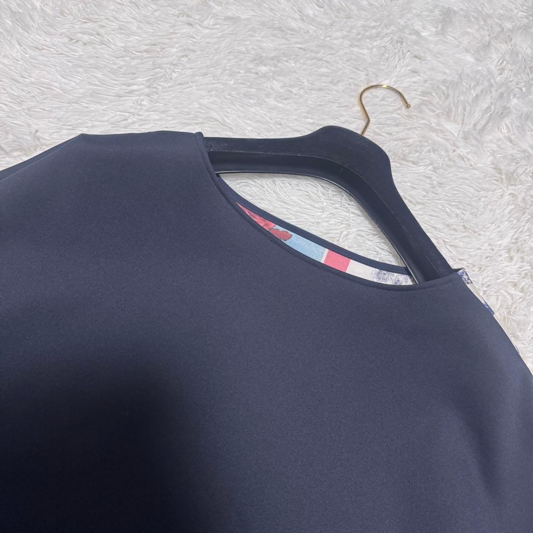 25年 極上美品 BEARDSLEY スカーフパッチワークプリントワンピース