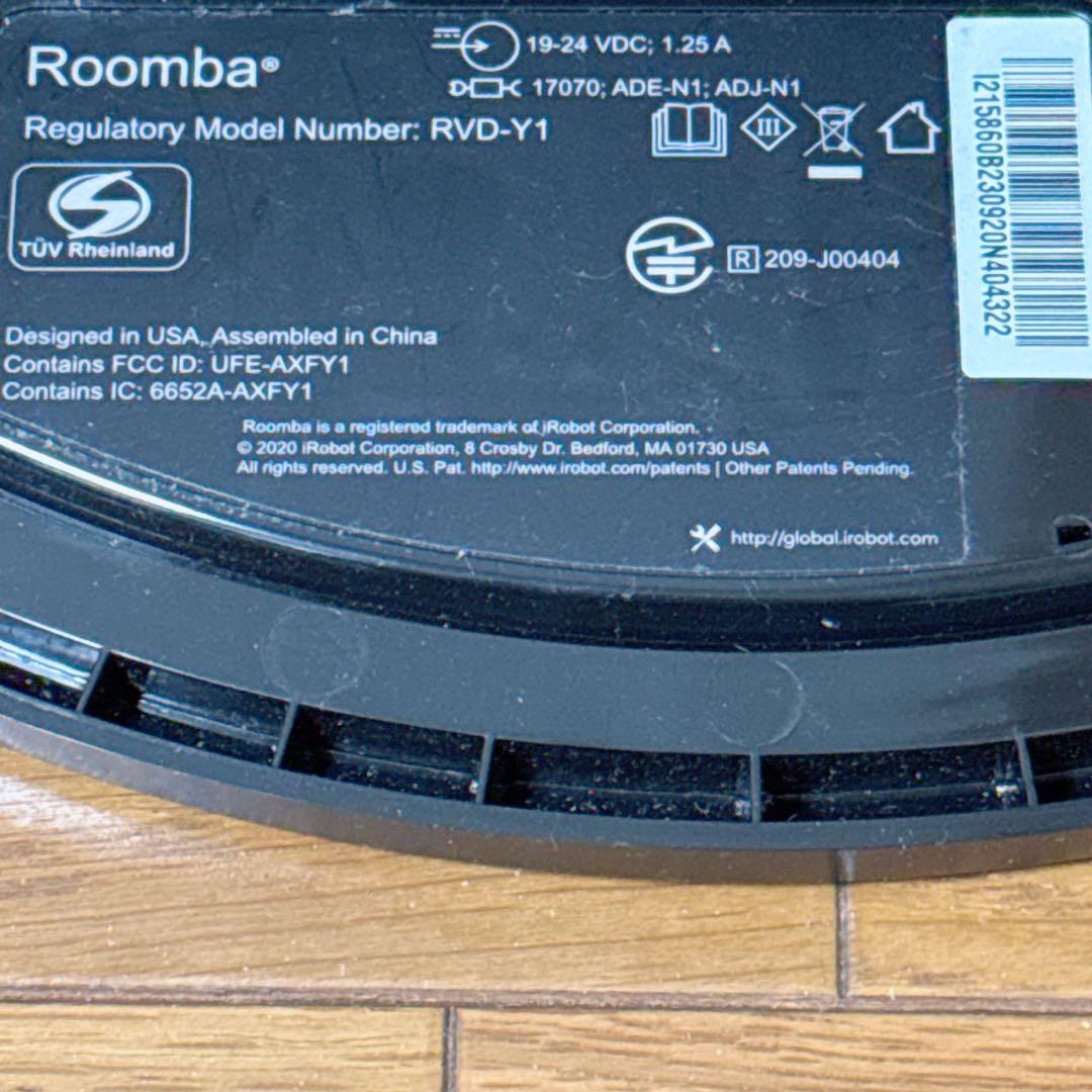 ルンバ　ロボット掃除機本体 ブラックxグレー RVD-Y1