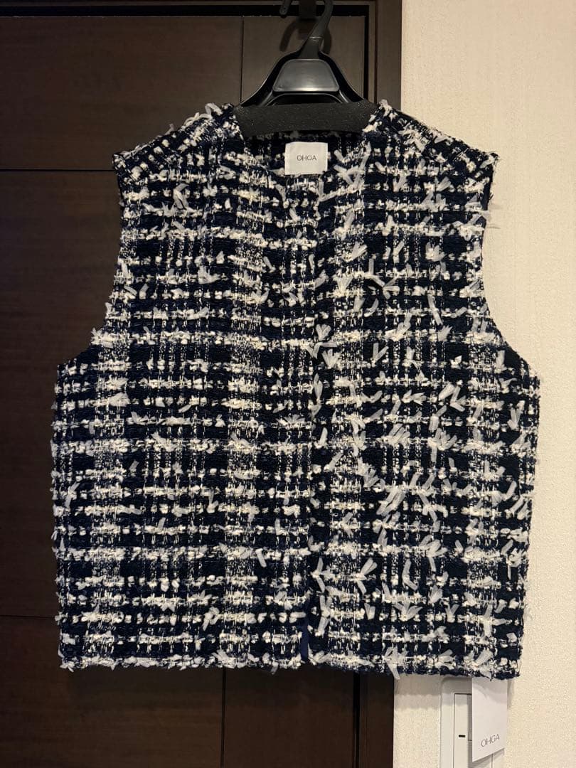 【新品】OHGA ツイードベスト