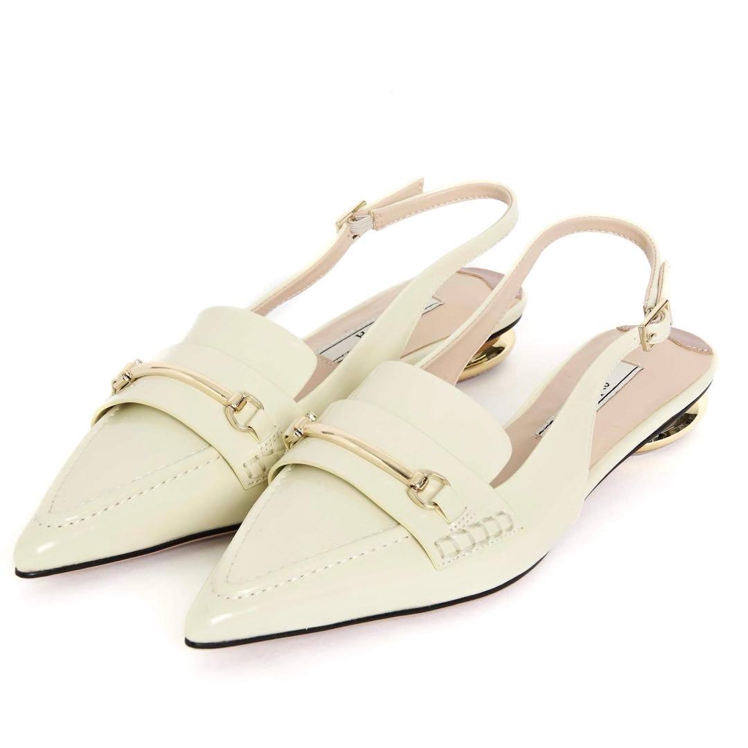 Her lip to Bit Slingback Mules 38サイズ　バニラ