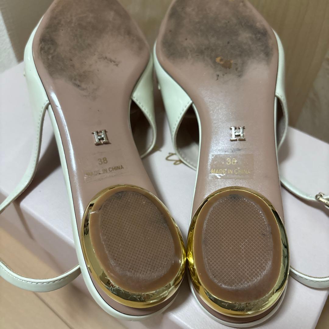 Her lip to Bit Slingback Mules 38サイズ　バニラ