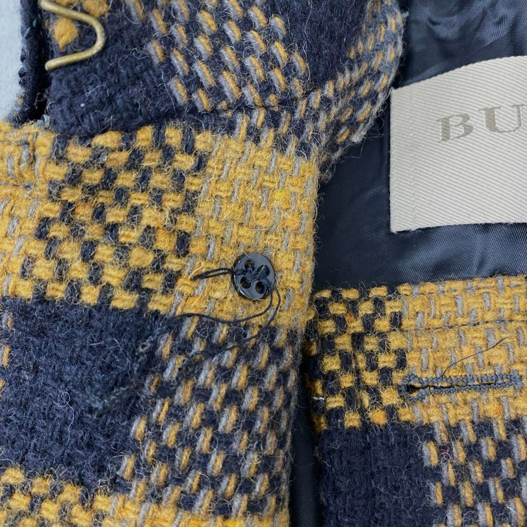K59＊ BURBERRY BRIT チェック柄 ウールコート サイズITA38